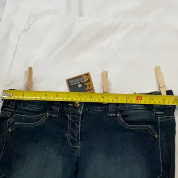 Ariat Cropped Denim Riding Breeches Indigo Jeans 24R NEW Activewear Sportswear - Picture 5 of 13